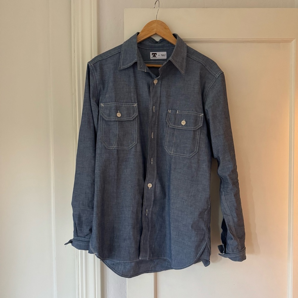 Tellason Chambray Button-Up Shirt